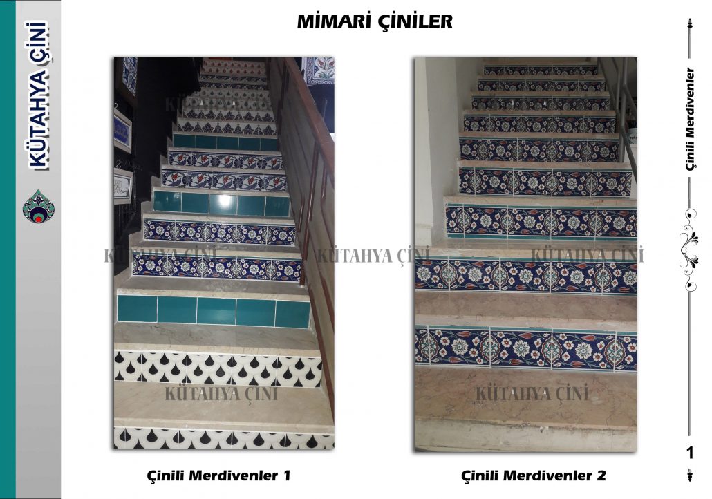 çinili şömineler ve merdivenler  I Kütahya Çini